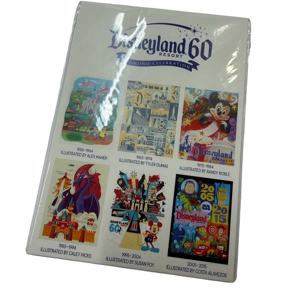 Disneyland Resort 60th Anniversary Diamond Celebration 6 Collectible Prints Set